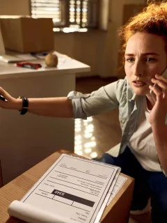 woman worried with US-EU tariff escalation 2025