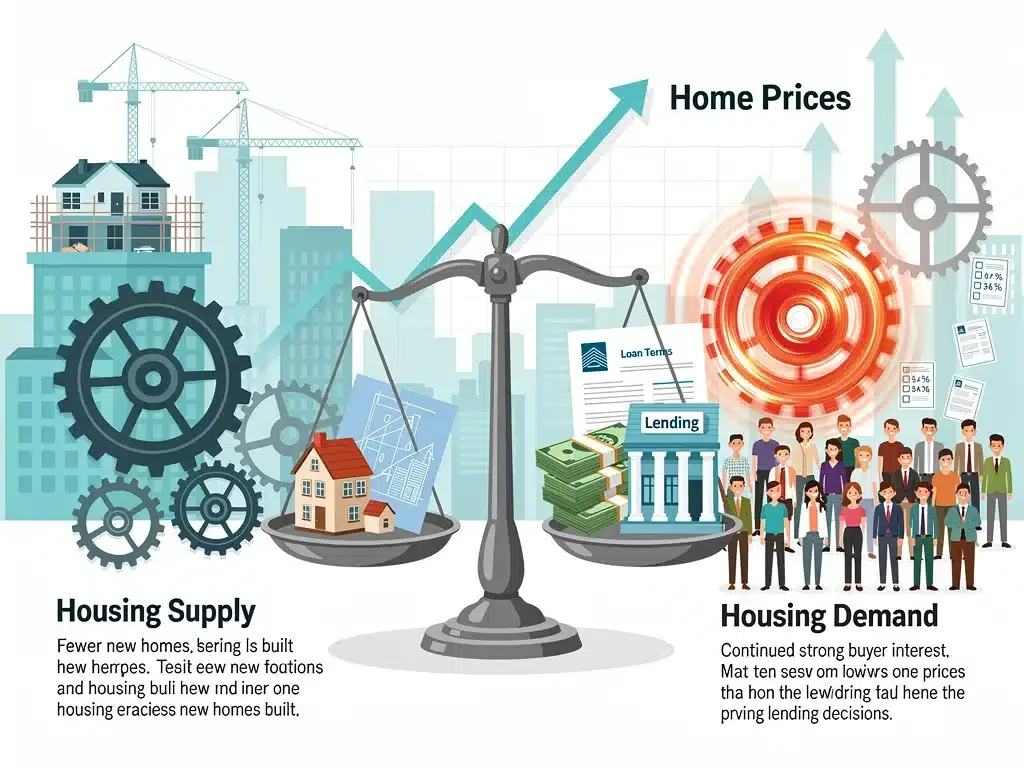 Supply and demand dynamics in the housing market affecting rates