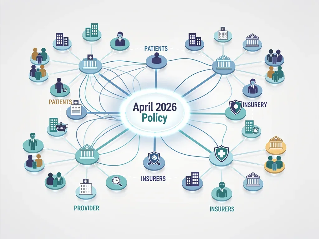 Interconnected healthcare system impacted by 2026 policy changes