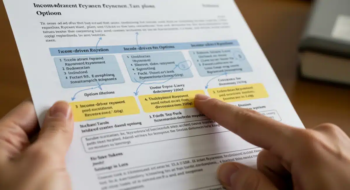 Detailed income-driven repayment plan options document
