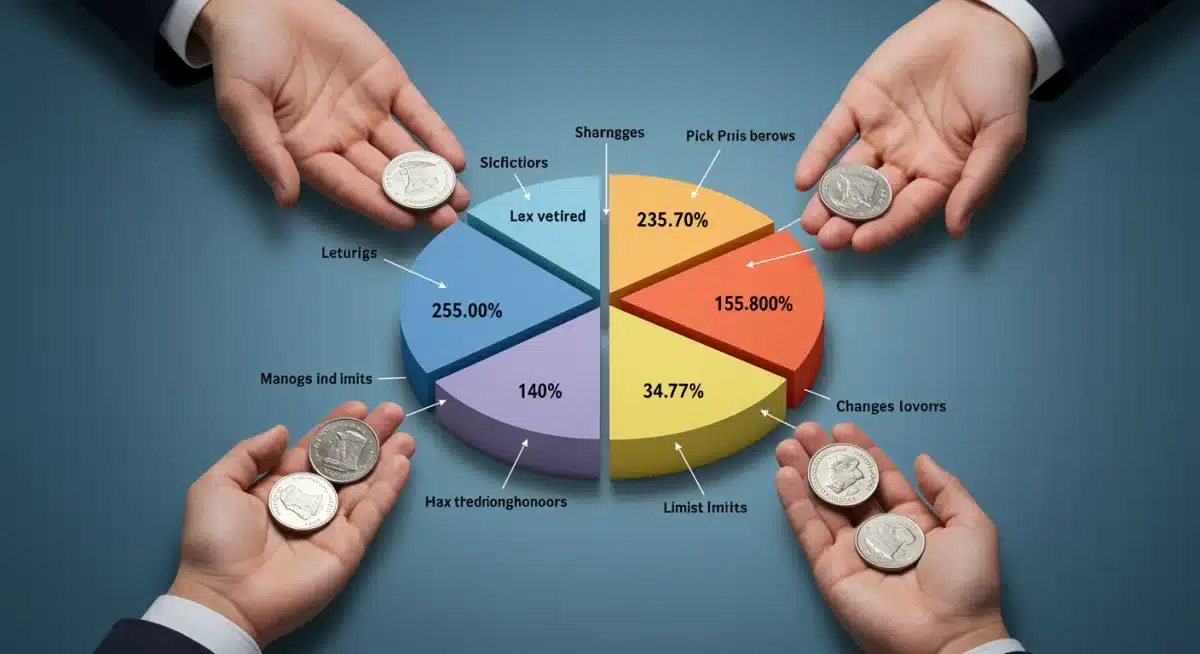 Pie chart illustrating changes in tax deduction categories