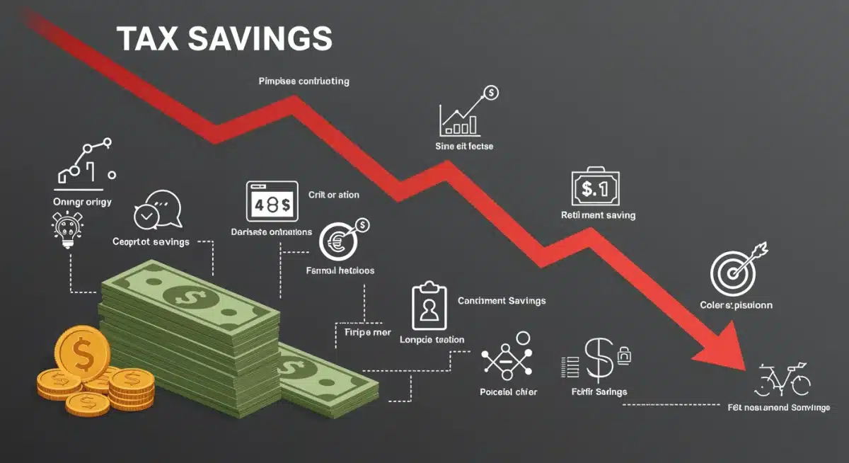 Infographic showing tax savings from various deductions.