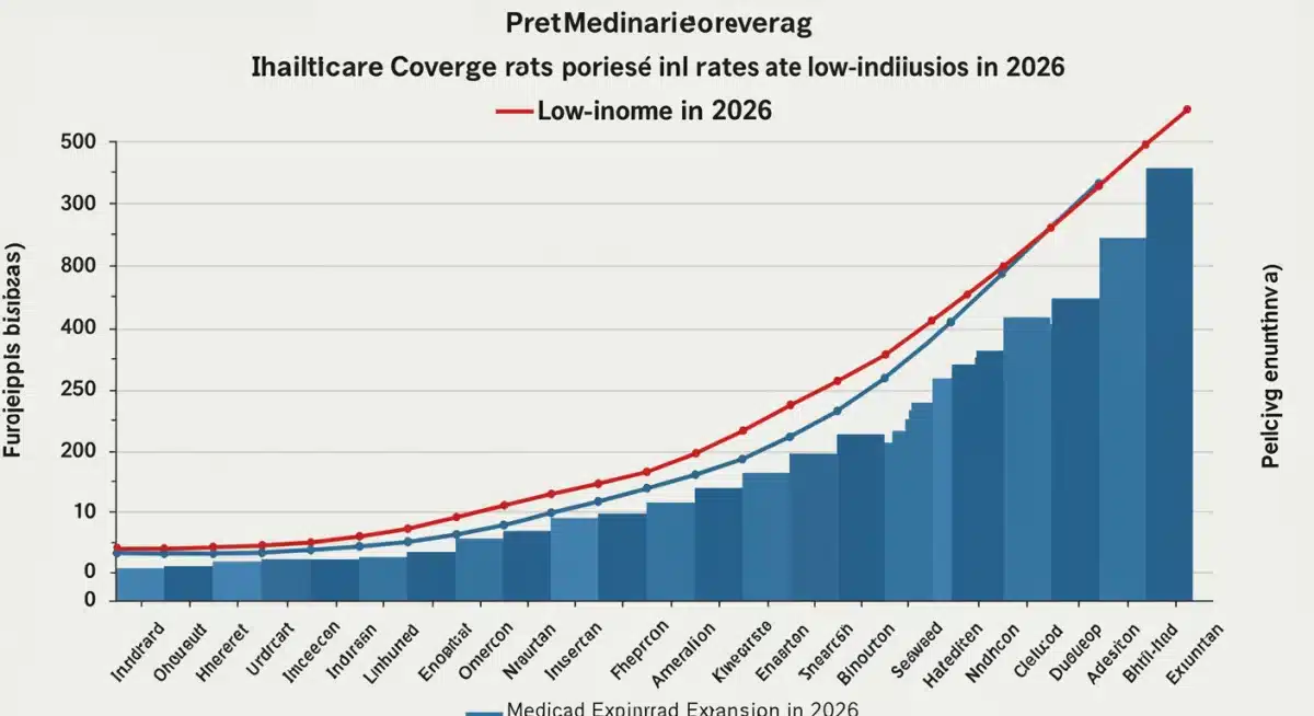 Graph illustrating increased healthcare coverage and reduced uninsured rates from Medicaid Expansion 2026.