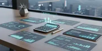 Financial documents and calculator on desk, symbolizing debt consolidation planning for 2026