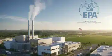 Modern factory with clean emissions, symbolizing EPA's stricter 2026 standards