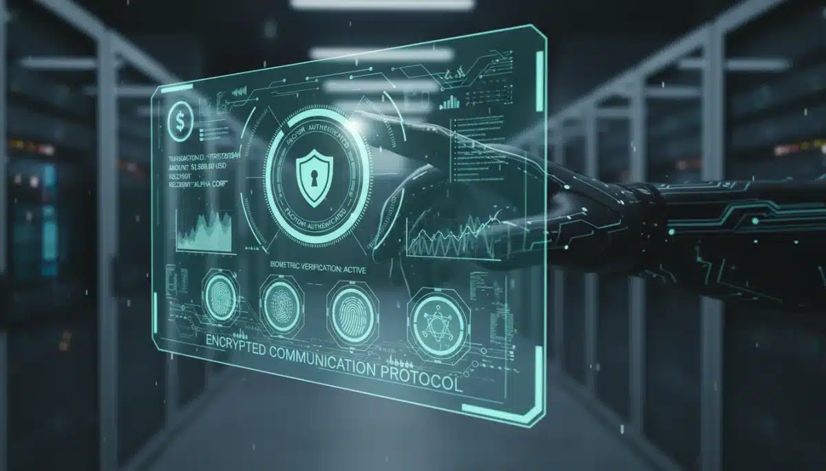 Multi-factor authentication securing financial transactions in a digital interface