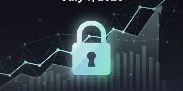 Digital padlock securing personal data with a calendar date of July 1, 2026, symbolizing new federal data privacy laws and financial protection.