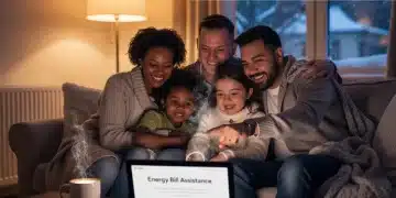 Family in a warm home, symbolizing relief from utility bill stress with LIHEAP 2026 assistance.